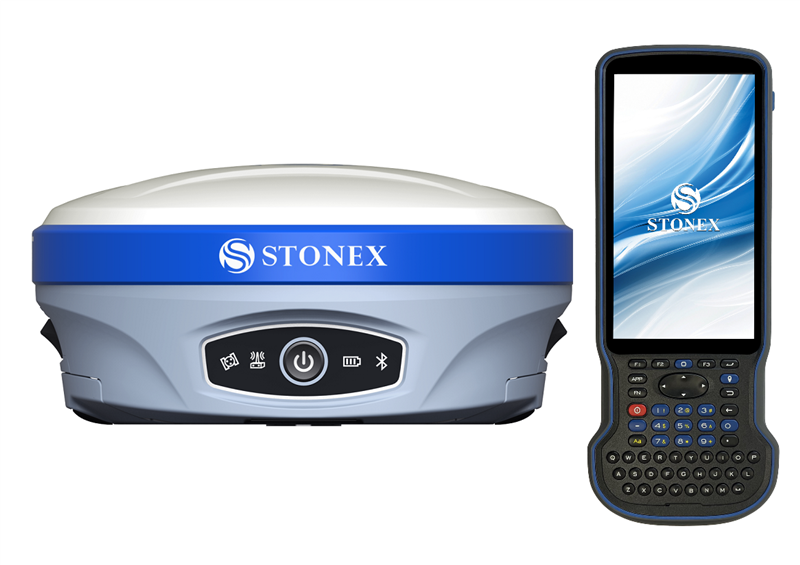 STONEX S900 - použitý GNSS RTK přijímač s IMU (s korekcí náklonu) s kontrolerem S55 a SW Cube-a (GPS,GLONASS,GALILEO,BEIDOU) - kompletní sada